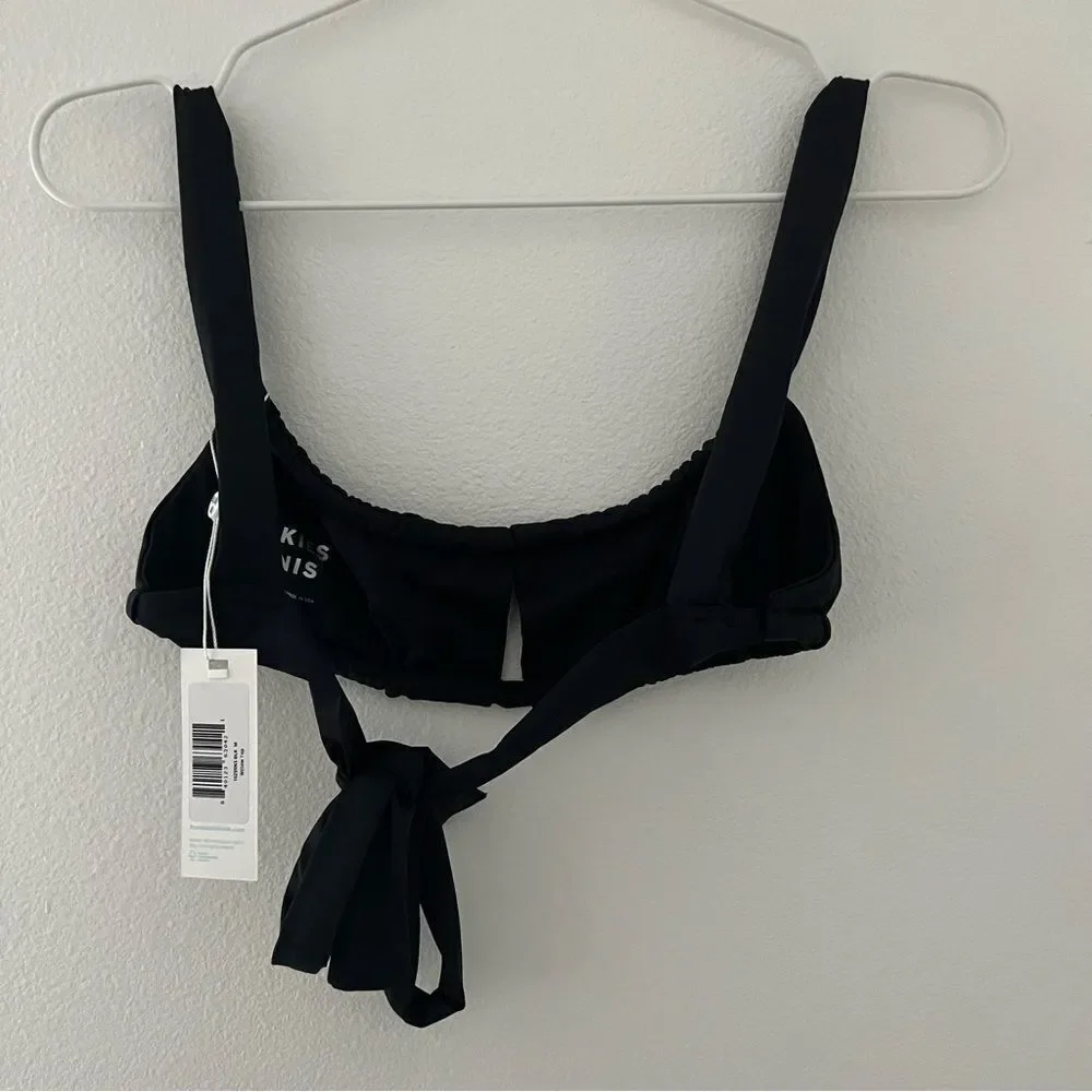Frankie’s Bikinis Black Willow Top